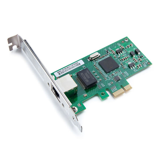 Picture of 10Gtek 10/100/1000Mbps Gigabit Ethernet PCI Express NIC Network Card with Intel(R) 82573 Controller, Ethernet Server Converged Network Adapter, Single RJ-45, Support Windows Server/Freebsd/VMware