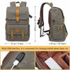 Picture of UBAYMAX Camera Backpack DSLR SLR Canvas Camera Bags Waterproof Camera Rucksack 15.6 inch Laptop Bag Travel Bag for Canon Nikon Sony Camera and Lens Tripod Accessories