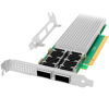 Picture of Vogzone 100Gb PCI-E NIC Network Card for Intel E810-CQDA2, 25GbE/50GbE/100GbE Dual QSFP28 Ports, with Intel E810 CAM2 Chip,100GbE PCI Express 4.0 X16 Ethernet Adapter Support RDMA iWARP/RoCEv2/UEFI