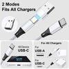 Picture of SVEUC USB C Splitter Multi Charging Cable,USB A/C to USB C PD & QC 3.1A Fast Charging[2Pack 4Ft], 4 in 2 Multi Charger Cord, with 4 Type-C Connectors Compatible with Cell Phones Tablets and More
