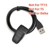Picture of KELEFET Charging Clip Charger for Garmin TT15Mini T5Mini TB10 PT10 PT6 for 3/4-Inch Dog Waterproof Collar Strap Anti-Odor Durable Adjustable TPU S/M/L Sizes Red 27 Inches