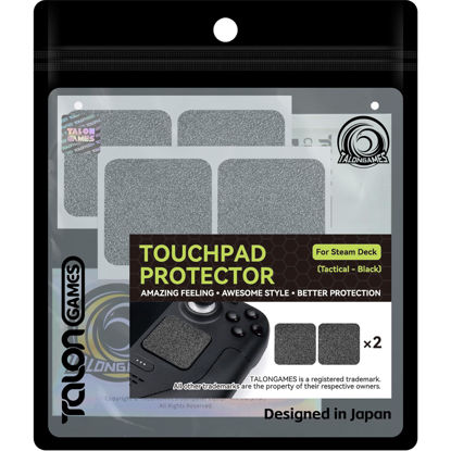 Picture of TALONGAMES Touchpad Protector Compatible with Steam Deck Touch Trackpad (Trackpads Protector, Tactical - Black)