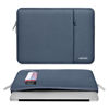 Picture of MOSISO Laptop Sleeve Bag Compatible with MacBook Pro 16 inch 2024-2019 M3 A2991 M2 A2780 M1 A2485 A2141/Pro Retina 15 A1398, 15-15.6 inch Notebook, Polyester Vertical Case with Pocket, Haze Blue