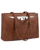 Picture of LOVEVOOK Laptop Bag for Women,17.3 Inch Laptop Tote Bag for Women,Vintage Leather Work Tote Bags Computer Teacher Bag,Waterproof Business Bag Office Briefcase