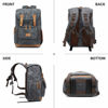 Picture of UBAYMAX Camera Backpack, DSLR SLR Waterproof Canvas Camera Bags Rucksack 15.6 inch Laptop Bag Travel Bag for Canon Nikon Sony Camera and Lens Tripod Accessories
