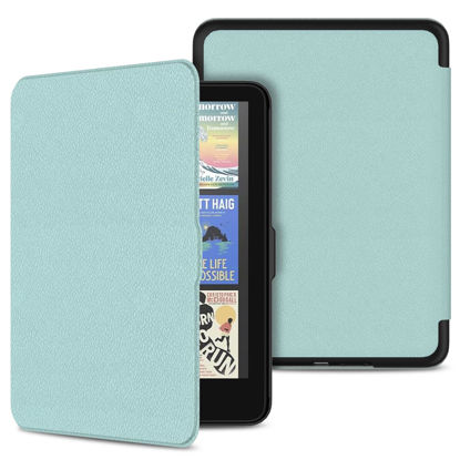 Picture of DICEKOO Case for 7" Kinlde Paperwhite 12th Gen & Kindle Colorsoft Signature Edition 1st Gen 2024 Release, PU Leather Cover with Auto Sleep Wake for Kindle Paperwhite Signature Edition - Agave Green
