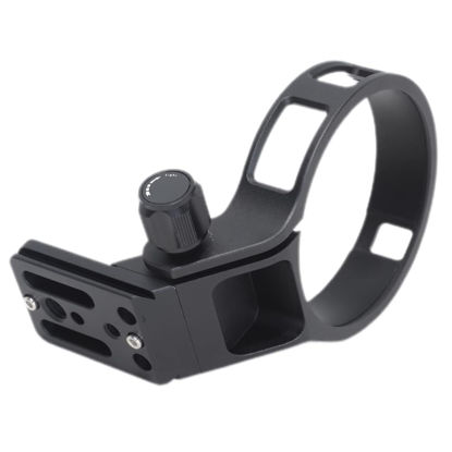 Picture of iShoot Tripod Mount Ring Lens Collar Compatible with Canon RF 70-200 f/4L is USM, Lens Support Holder Bracket Bottom is Arca Fit Quick Release Plate Dovetail Groove for Arca Tripod Clamp