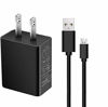 Picture of Micro Wall Charger Compatible with Samsung Galaxy Tab A 10.1 (2016), 8.0, 7.0, 9.7, Tab E, S2, Tab 4, 3, SM-T580/ 550/530/ 387/585/ 290/295 Tablet with 5Ft Charging Cable Cord (Black)