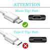 Picture of Micro Wall Charger Compatible with Samsung Galaxy Tab A 10.1 (2016), 8.0, 7.0, 9.7, Tab E, S2, Tab 4, 3, SM-T580/ 550/530/ 387/585/ 290/295 Tablet with 5Ft Charging Cable Cord (Black)