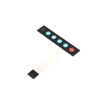 Picture of JESSINIE 3Pcs 1x5 Matrix Array Membrane Switch 5 Key Display Switch Keypad Keyboard with LED Light Switch 7Pin for Arduino