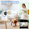 Picture of Hiseeu Indoor Security Camera, 2.4G/5G 5MP Pet Camera Baby Monitor, PTZ 360°, Auto Tracking, 2 Way Audio, Night Vision, PIR Detection, No Monthly Fee