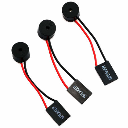 Picture of RuiLing 3-Pack Computer Motherboard Alarm Buzzer BIOS Beep Internal PC Speaker 60mm