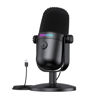 Picture of USB Condenser Gaming Microphone, Mini USB Microphone, Noise Cancellation Gaming PC Microphone with Mute, Cardioid Pickup Pattern for Streaming, Twitch, Online Chat, RGB Computer Mic for PC Gamer