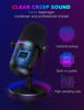 Picture of USB Condenser Gaming Microphone, Mini USB Microphone, Noise Cancellation Gaming PC Microphone with Mute, Cardioid Pickup Pattern for Streaming, Twitch, Online Chat, RGB Computer Mic for PC Gamer