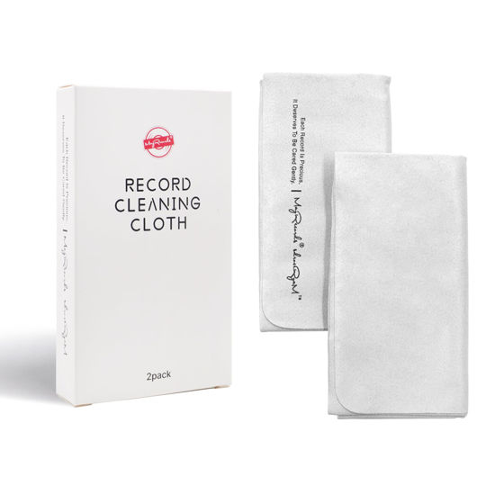 Picture of sdroceRyaM Record Cleaning Cloth Anti-Static 16''x16'' Extra Large Microfiber Towel Lint Free Vinyl Cleaner for Your LP Collection, 2 Pack