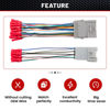Picture of RED WOLF Factory Amplifier Bypass Wiring Harness for 1998-2009 GMC Yukon Chevy Tahoe Suburban Cadillac Escalade w/Wire Connector Butt for Bose AMP Wire Connector Adapter Cable Adaptor Plug