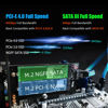 Picture of GLOTRENDS PA12 Dual M.2 SSD PCIe X4 Adapter Without Heatsink for One M.2 NVMe SSD and One M.2 SATA SSD, Support PCIe 4.0 SSD and OS Boot from M.2 NVMe SSD