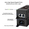 Picture of 60W Gigabit PoE++ Injector,10/100/1000Mbps, Shielded RJ-45, IEEE 802.3af/at/bt Compliant, PoE Adapter for High-Power Ethernet Compatible with Trendnet TPE-117GI, TP-Link TL-PoE170S, M921-E-60W