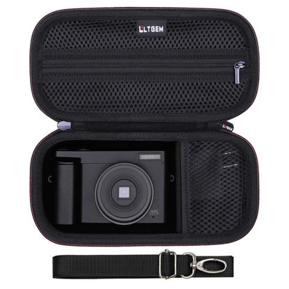 Picture of L LTGEM 4K Digital Camera Case Compatible with VJIANGER/YIGLLO/Zostuic/Duluvulu/Gavonde/XNSIAKXA/FlyFrost/SIXTARY/DUOCH 4K Vlogging Camera with Shoulder Strap, Black
