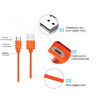 Picture of Replacement USB Charger Charging Cable Cord for Ring Enabled Ring Video Doorbell 2/3/Plus / 4 (2020 Release) Power Cord, Peephole Cam,Doorbell Pro,Doorbell 2 3 Camera Battery Charging Cable (Orange)