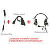 Picture of TSVISIONCORE U94 PTT 6pin Connector comes with military adapter plug MBITR/PRC 152/117 etc.