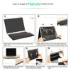 Picture of MOSISO Compatible with MacBook Pro 14 inch Case 2025 2024 2023 2022 2021 M4 M3 M2 M1 A3112 A3185 A3401 A2918 A2992 A2779 A2442, Plastic Hard Shell&Keyboard Cover&Screen Film&Pouch, Crystal Black