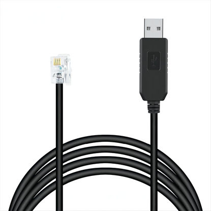 Picture of LARRITS Radar Detector Cable, USB to RJ11 Plug Cable,for Uniden R1 R3 R4 R7 R8 Beltronics Cobra Whistler Radar Detector,Replacement Power Cable for Radar Detectors (USB to RJ11 3.3FT)
