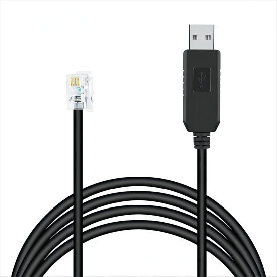 Picture of LARRITS Radar Detector Cable, USB to RJ11 Plug Cable,for Uniden R1 R3 R4 R7 R8 Beltronics Cobra Whistler Radar Detector,Replacement Power Cable for Radar Detectors (USB to RJ11 3.3FT)