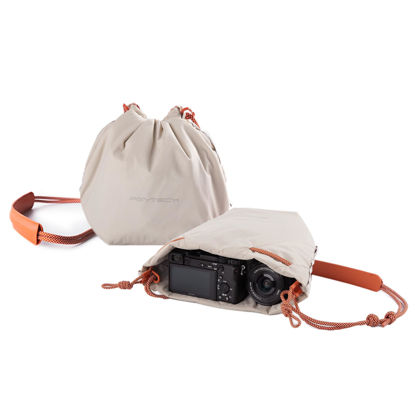 Picture of PGYTECH OneGo Drawstring Small Camera Bag, Soft Cute Camera Pouch Handbag compatible with Mirrorless Cameras/Nikon/Canon/Sony/Fuji Camera Case