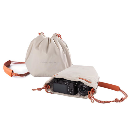 Picture of PGYTECH OneGo Drawstring Small Camera Bag, Soft Cute Camera Pouch Handbag compatible with Mirrorless Cameras/Nikon/Canon/Sony/Fuji Camera Case