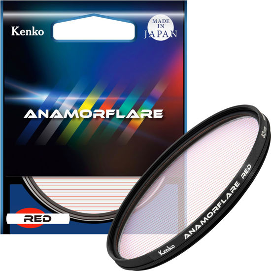 Picture of Kenko ANAMORFLARE Red φ82mm, Ray-Like Flare Effect Filter, Rotary Frame, Made in Japan, 549742