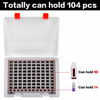 Picture of FULLCASE Flash Drive Case USB Memory Stick SD Card Storage Organizer- Holds 104pcs Thumb Drive Electronic Accessories Holder for Sandisk/for Samsung/for Inland/for PNY/for Netac (White)