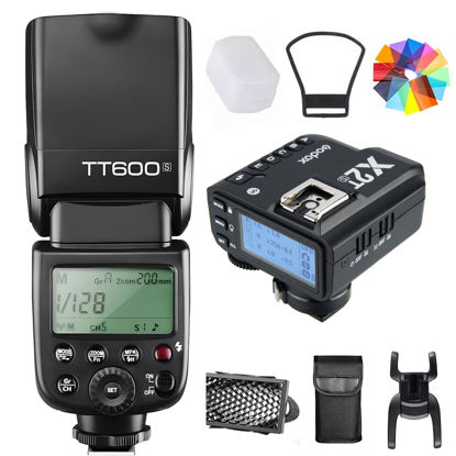 Picture of Godox Flash TT600S with Godox Flash Trigger X2T-S Bundle - 2.4G Wireless X System, High-Speed Sync, Compatible with Sony DSLR Cameras. Powerful GN60, Quick Recycle, and Versatile Flash Modes