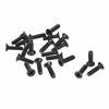 Picture of uxcell M2 x 7mm Phillips Screw Fastener Black for Laptop PC TV Fan Switch 150pcs