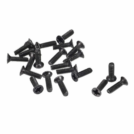 Picture of uxcell M2 x 7mm Phillips Screw Fastener Black for Laptop PC TV Fan Switch 150pcs