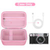 Picture of Canboc Carrying Case for Fujifilm X100V/ X100VI/ X100F/ X100S Digital Camera, Zipper Mesh Pocket fit USB Cable, Pink (Case Only)