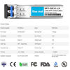 Picture of 1G SFP LX for Fortinet Compatible FN-TRAN-LX Fiber Optical Transceiver Module, 1000BASE-LX/LH Mini-GBIC SMF, 1330nm, 20km LC DOM