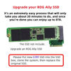 Picture of chenyang ROG Ally Gaming Internal M.2 NVME M-Key 2230 to 2280mm SSD Upgrade Extension Adapter