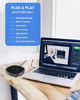 Picture of USB Speakerphone Microphone, Conference Speaker Omnidirectional Computer Mic, with 360º Voice Pickup, Touch-Sensor Buttons for Mute/unmute, Streaming, Call Speaker Skype, Webinar, Interview -(JV803)