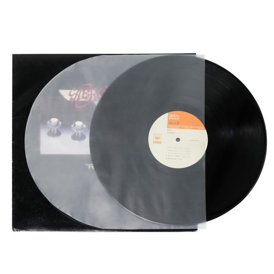 Picture of sdroceRyaM 100PCS LP Vinyl Record Inner Sleeves 12 Inches Anti-Static Plastic Round Bottom Protective Sleeves for Vinyl Record, Translucent