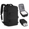 Picture of coofay Large Travel Backpack For Women Men Airline Approved Carry On Flight Luggage Waterproof Sports Casual Daypack Small For Hiking Black