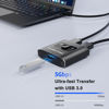 Picture of USB 3.0 Switch Selector, Bi-Directional USB Switch 1 in 2 Out/2 in 1 Out, USB Switcher 2 Computers Sharing Devices Like for Printer, Keyboard, Scanner, Mouse, Compatible with Mac/Win/Linux