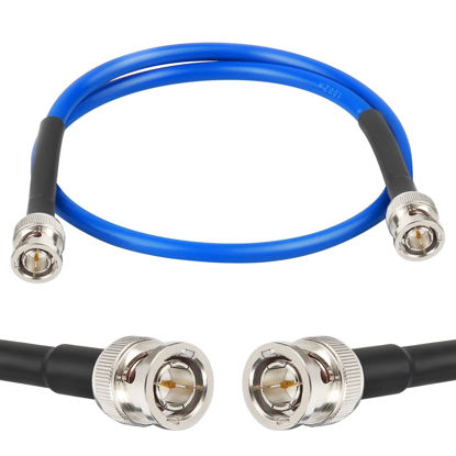 Picture of XRDS -RF 2FT SDI Cable BNC Cable, 3G/6G SDI Cable BNC Digital Video Cable 75 Ohm RG59 BNC Male Cable for 3G/6G HD SDI Camera Monitor Video Recorder SDI to HDMI Converter Splitter Security Camera