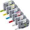 Picture of PTD210 Tape TZe131 TZe231 TZe431 TZe531 TZe631 TZe731 P Touch Label Tape 12mm 0.47 Laminated Tape Compatible P-Touch PTH110 PTH100 PTD210 PTD200 PTD400AD PTD600 Label Maker (6 Pack Combo Set)