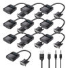 Picture of VENTION VGA to HDMI 10 Pack-1080P Video Dongle Adaptador VGA Converter with Audio Cable (0.5FT), Male to Female for PC,Monitor HDTV (Note: VGA to HDMI Only, Not Bi-Directional)