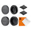 Picture of K&F Concept M4/3 Mount Rear Lens Cap & Body Cap Cover Kit, Micro Four Thirds MFT M4/3 M43 Cap for Olympus E-M1X E-M1 II E-M5 III E-M10 IV E-PL9 E-PL8 E-P7, for Panasonic GH5 GH5 II G9 G95 G9L G85 GX9
