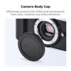 Picture of K&F Concept M4/3 Mount Rear Lens Cap & Body Cap Cover Kit, Micro Four Thirds MFT M4/3 M43 Cap for Olympus E-M1X E-M1 II E-M5 III E-M10 IV E-PL9 E-PL8 E-P7, for Panasonic GH5 GH5 II G9 G95 G9L G85 GX9