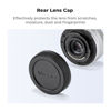 Picture of K&F Concept M4/3 Mount Rear Lens Cap & Body Cap Cover Kit, Micro Four Thirds MFT M4/3 M43 Cap for Olympus E-M1X E-M1 II E-M5 III E-M10 IV E-PL9 E-PL8 E-P7, for Panasonic GH5 GH5 II G9 G95 G9L G85 GX9