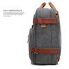 Picture of CoolBELL Convertible Backpack Messenger Shoulder Bag Laptop Case Business Briefcase Multi-Functional Travel Handbag Fits 17.3 Inch Laptop for Men/Women (Canvas Dark Grey)