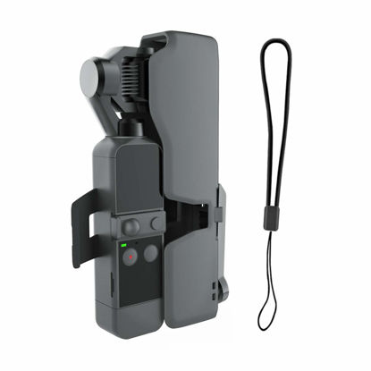 Picture of RCGEEK Protect Case Compatible with DJI Osmo Pocket 2 with Extra Spare TF Card Slot Portable Hard OSMO Pocket 2 Carrying Case Storage Box with Lanyard Plastic Holder Storage Protector Cover